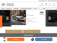 Tablet Screenshot of cadillacofmahwah.com